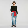 Fitzgerald Beaded polo-neck jumper Black