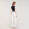 Lilia Jewelled Embroidered Knit Crop Top Black