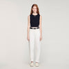 Timeo Sleeveless Short Knit Jumper Black