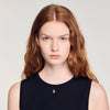 Timeo Sleeveless Short Knit Jumper Black