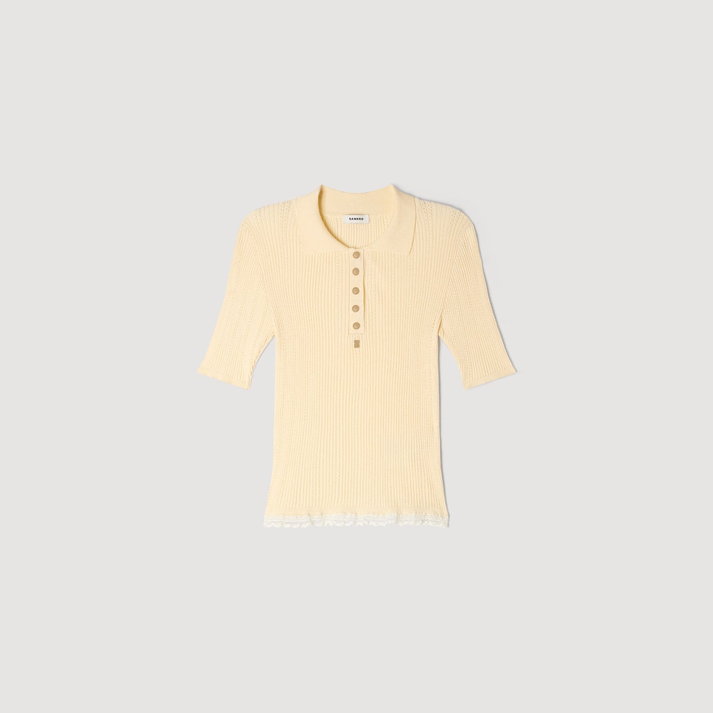 Filipe Knit Polo Shirt Vanilla
