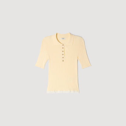 Filipe Knit Polo Shirt Vanilla