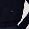 Malroy V-Neck Wool Jumper Navy Blue
