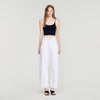 Villa Two-Tone Cropped Knit Top Black