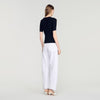 Calypsea Jumper With Ribbed Button Placket Black