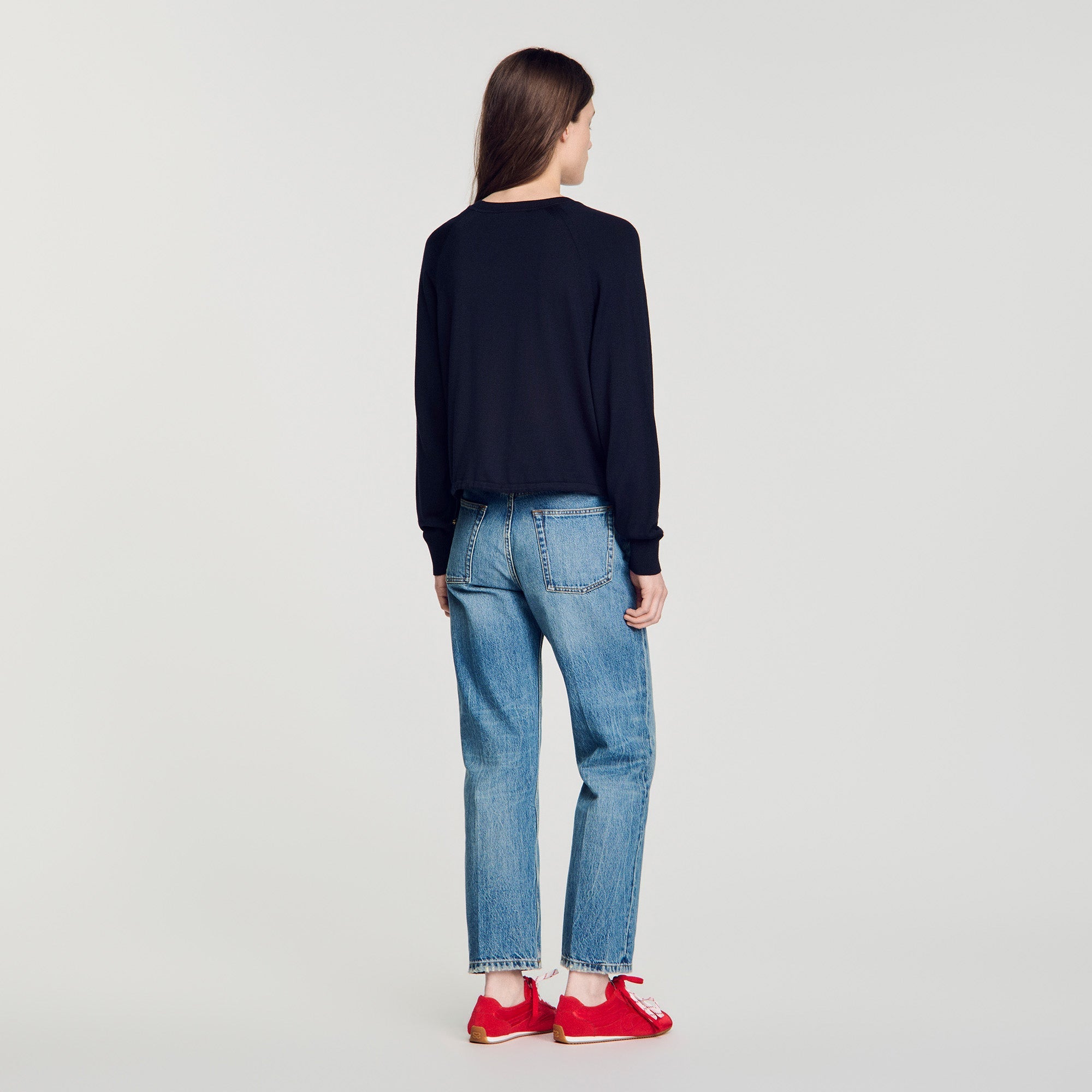 Mika Wool Polo Shirt With Logo Navy Blue