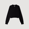 Miki Wool Polo Shirt With Logo Black