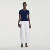 Jesse Ribbed wool and cashmere jumper Navy Blue