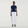 Jesse Ribbed wool and cashmere jumper Navy Blue