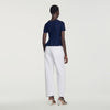 Jesse Ribbed wool and cashmere jumper Navy Blue