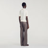 Mirabelle Jewellery-neck pointelle jumper Ecru