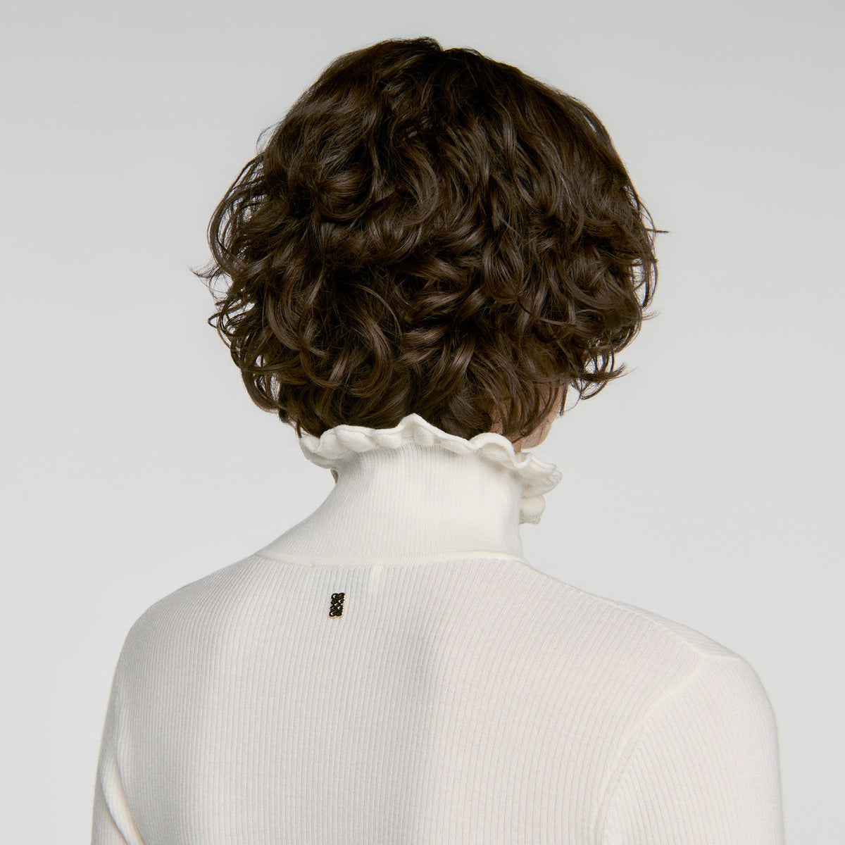 Lana Ruffled roll-neck wool jumper Ecru