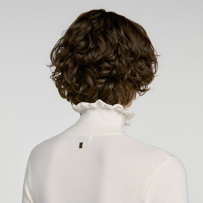Lana Ruffled roll-neck wool jumper Ecru