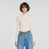 Lana Ruffled roll-neck wool jumper Ecru