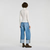 Lana Ruffled roll-neck wool jumper Ecru