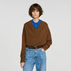 Sloane 2-in-1 wool and cashmere jumper Camel