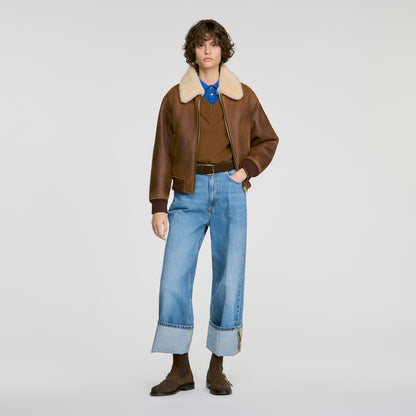 Sloane 2-in-1 wool and cashmere jumper Camel