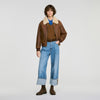 Sloane 2-in-1 wool and cashmere jumper Camel