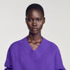 Purple Ribbed Wool And Cashmere Jumper Purple