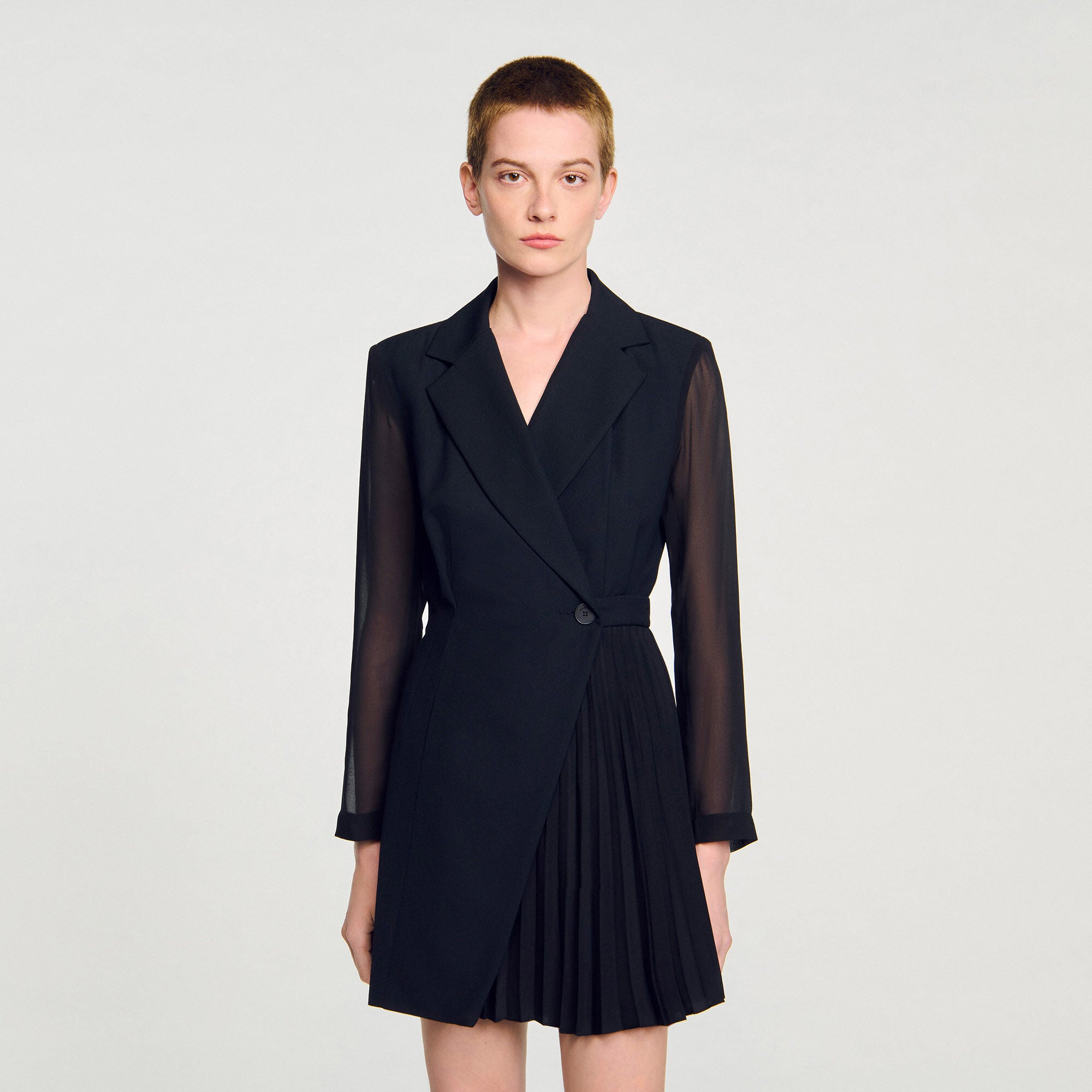 Lilela Wraparound Dress Black