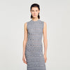 Venus Knit Maxi Dress With Studs Grey