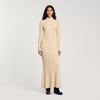 Knit Maxi Dress Beige