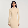 Knit Maxi Dress Beige