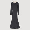 Knit Maxi Dress Dark Grey
