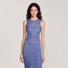 Ludivine Knit Midi Dress Royal Blue