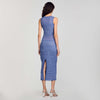 Ludivine Knit Midi Dress Royal Blue