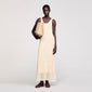 Bouquet Knit Maxi Dress Ecru