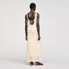 Bouquet Knit Maxi Dress Ecru