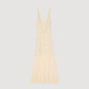 Bouquet Knit Maxi Dress Ecru