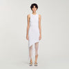 Heloise Fringed Crochet Maxi Dress White