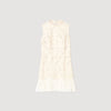 Johanna Short Guipure Dress Ecru