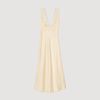 Noelle Satin-Effect Maxi Dress Yellow
