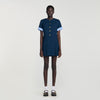 Suzie Short Pleated Dress Navy Blue