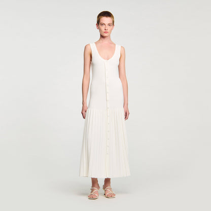 Bella Knit Maxi Dress Ecru