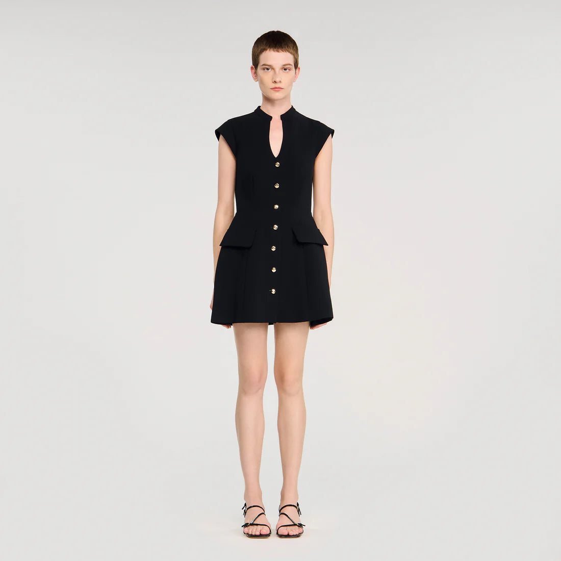 short knit dress Constance Short Knit Dress Black