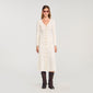Sabah Fancy Knit Maxi Dress Ecru