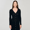 Sabah Fancy Knit Maxi Dress Black