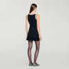 Divina Short Beaded Dress Black