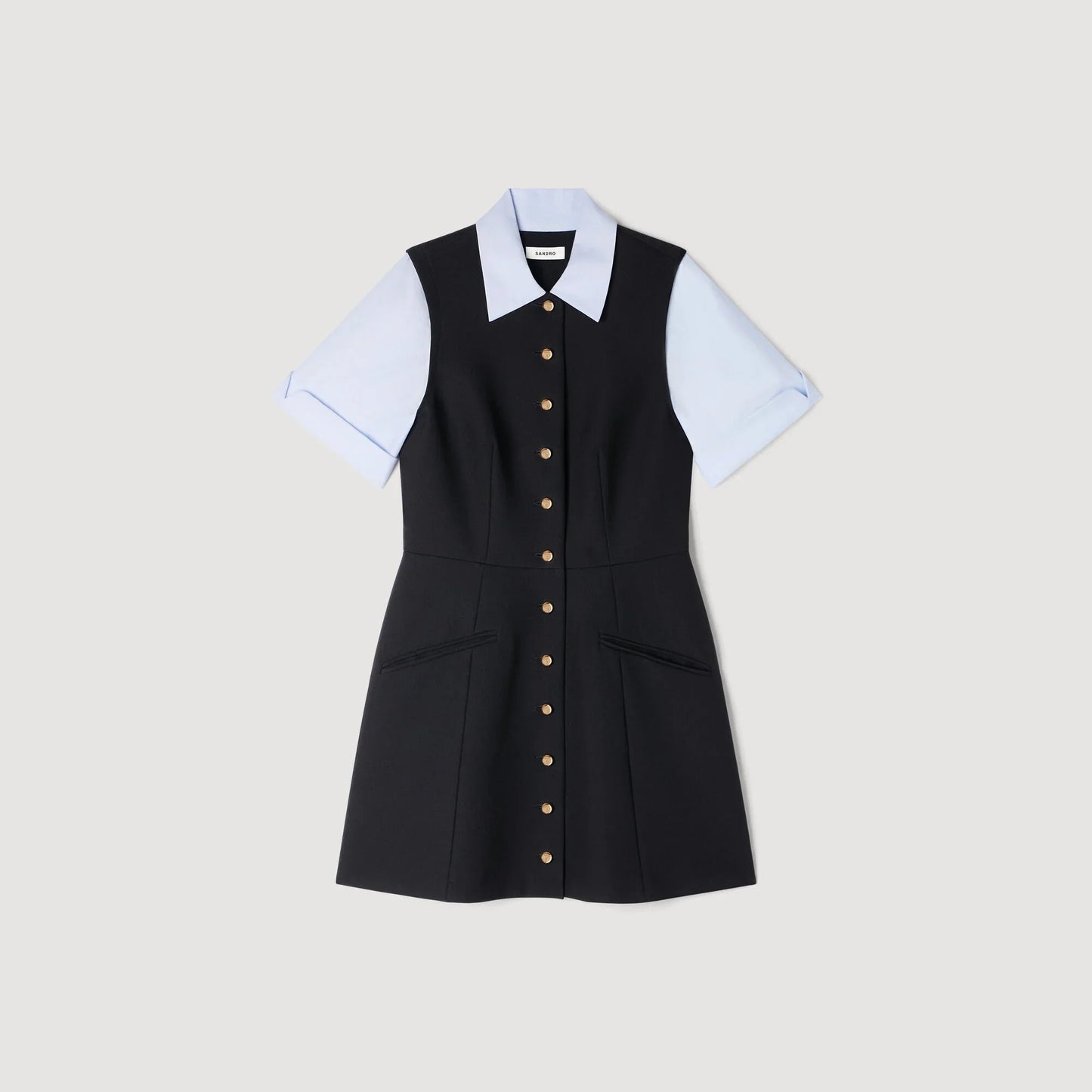 Ada 2-In-1 Short Dress Black