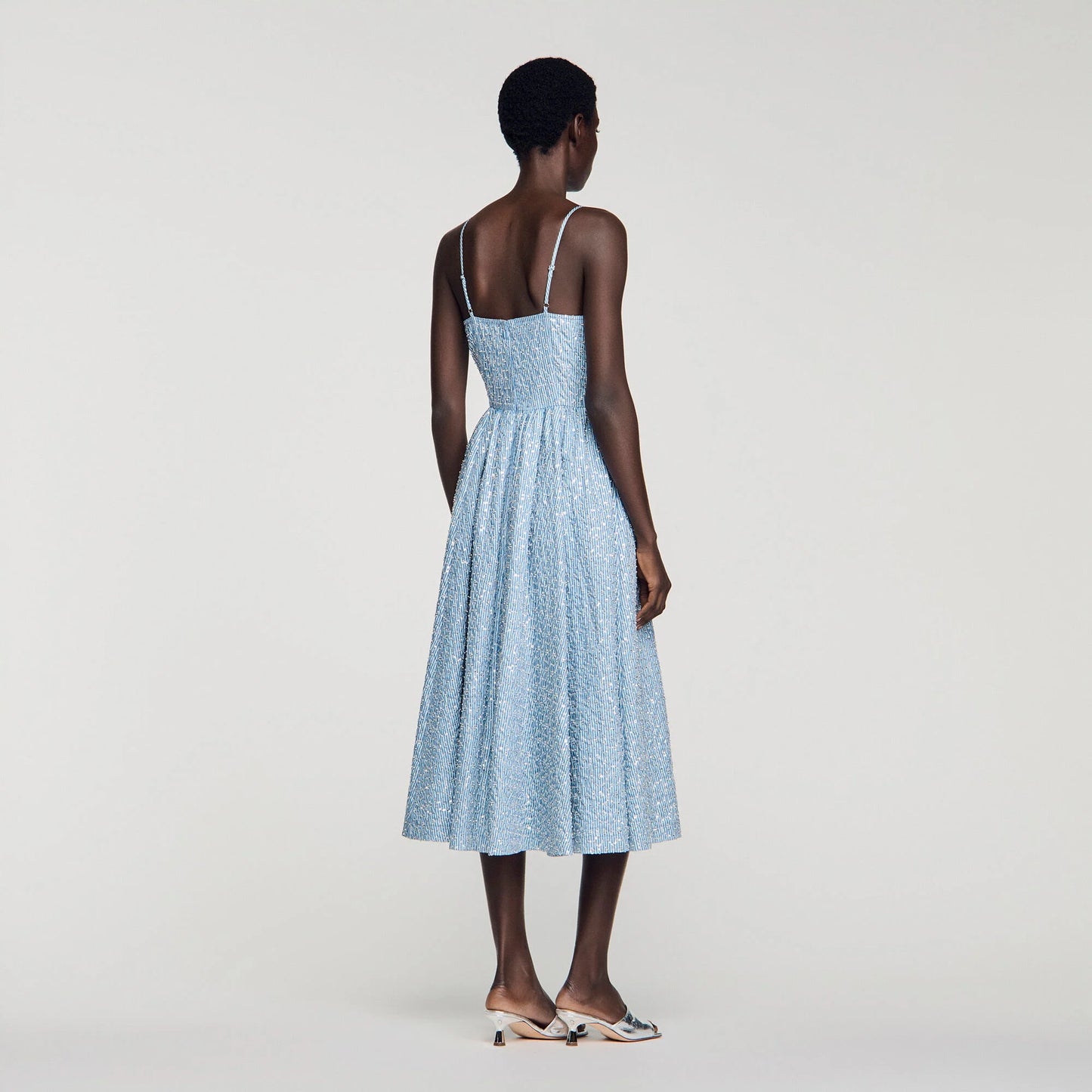 Iseanna Sequined Maxi Dress Blue