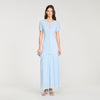 Levana Beaded Knit Maxi Dress Sky Blue
