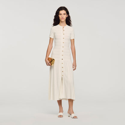 Milona Knit Maxi Dress Ecru