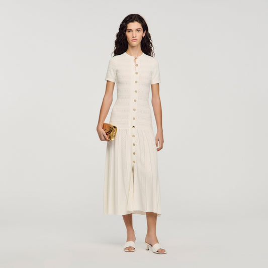 Milona Knit Maxi Dress Ecru