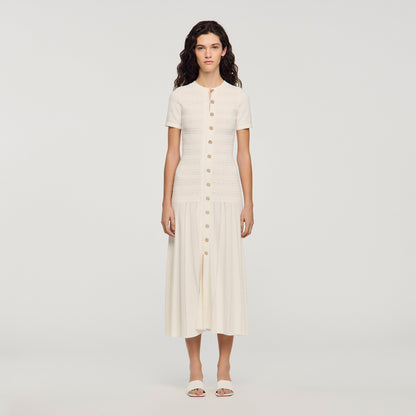 Milona Knit Maxi Dress Ecru
