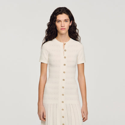 Milona Knit Maxi Dress Ecru