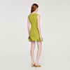 Chloe Short Floral Knit Dress Green